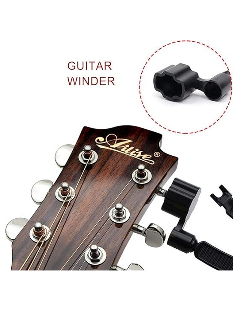 Cortador de cuerdas de guitarra multifunción 3