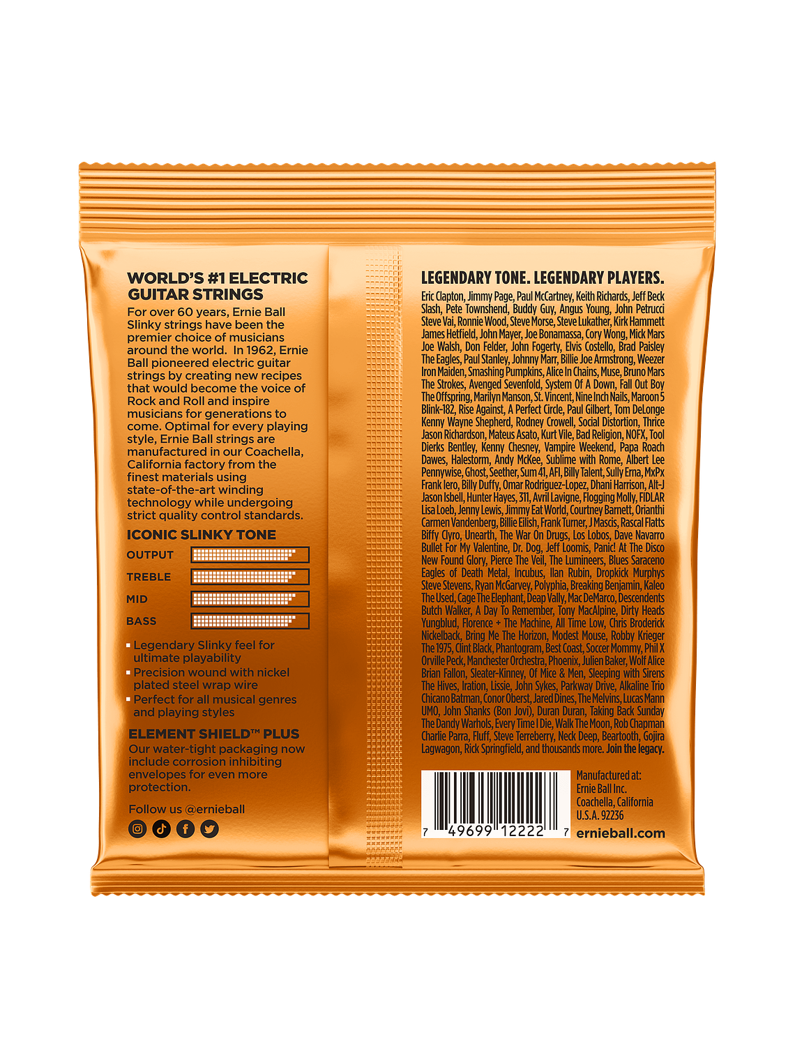 P02222 Cuerdas Guitarra Eléctrica Hybrid Slinky 09-46 ERNIE BALL 2