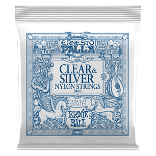 P02403 Set Cuerda Nylon Clear Silver G. Clásica Ernesto Palla ERNIE BALL