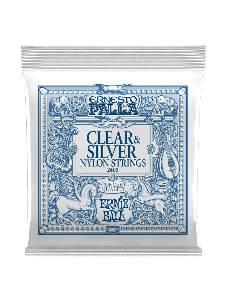 P02403 Set Cuerda Nylon Clear Silver G. Clásica Ernesto Palla ERNIE BALL 1