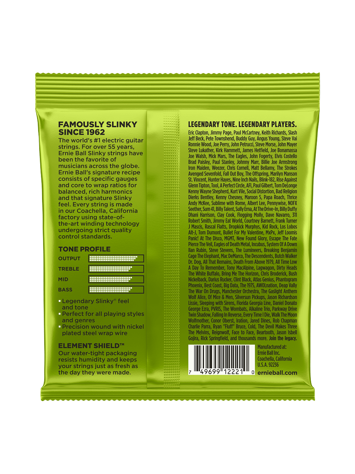 P02221 Cuerdas Regular Slinky G. Eléctrica 10-46 Ernie Ball 2