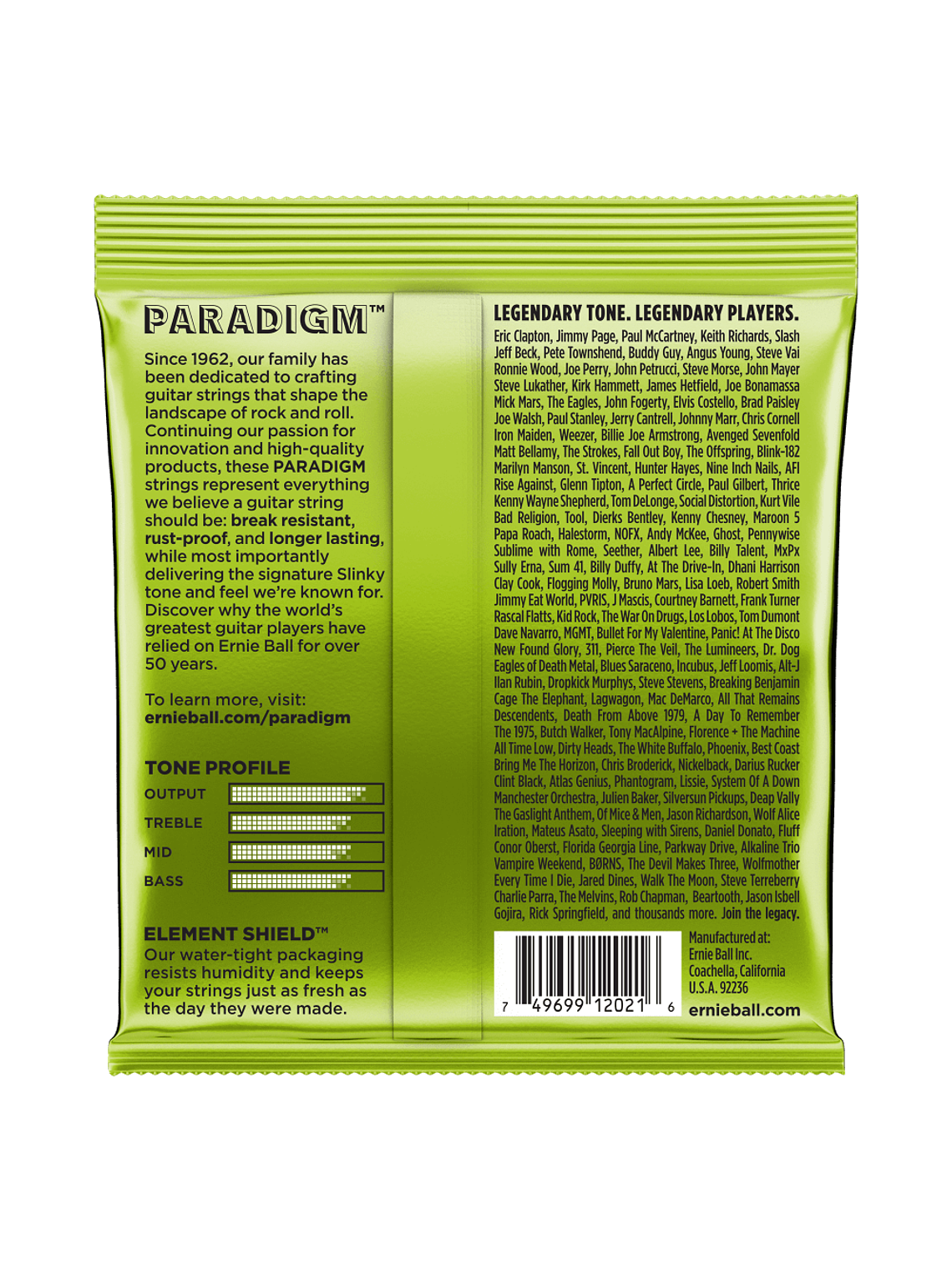 Cuerdas Paradigm Regular Slinky 2021 Ernie Ball 2