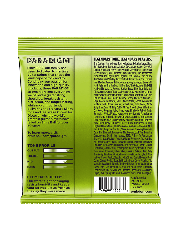 Cuerdas Paradigm Regular Slinky 2021 Ernie Ball 2