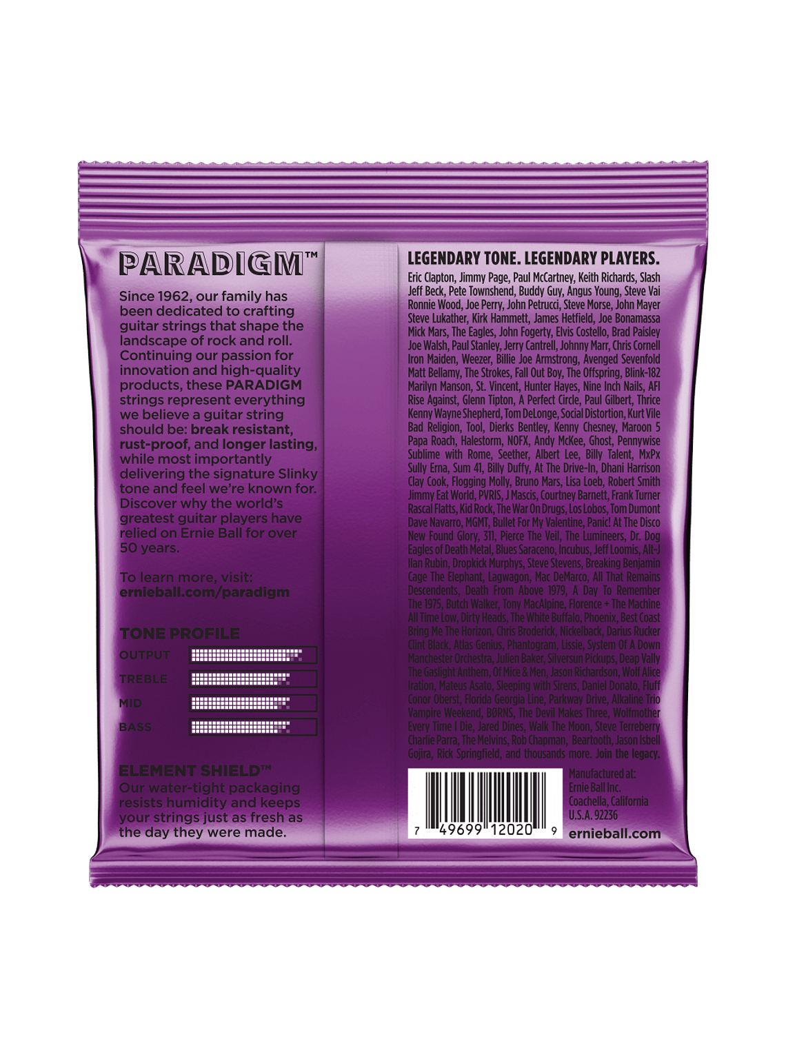 Cuerdas Paradigm Power Slinky 2020 Ernie Ball 2