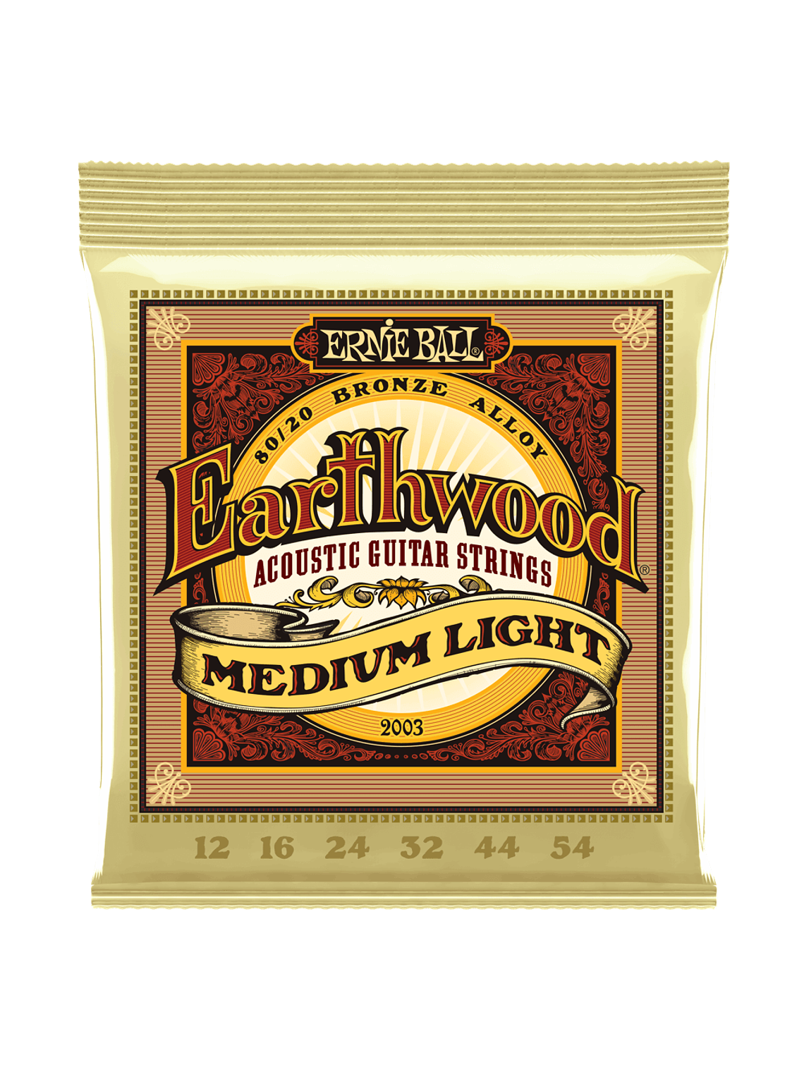 P02003 Set Cuerda Earthwood Medium Light G. Acústica 12-54 Ernie Ball 1