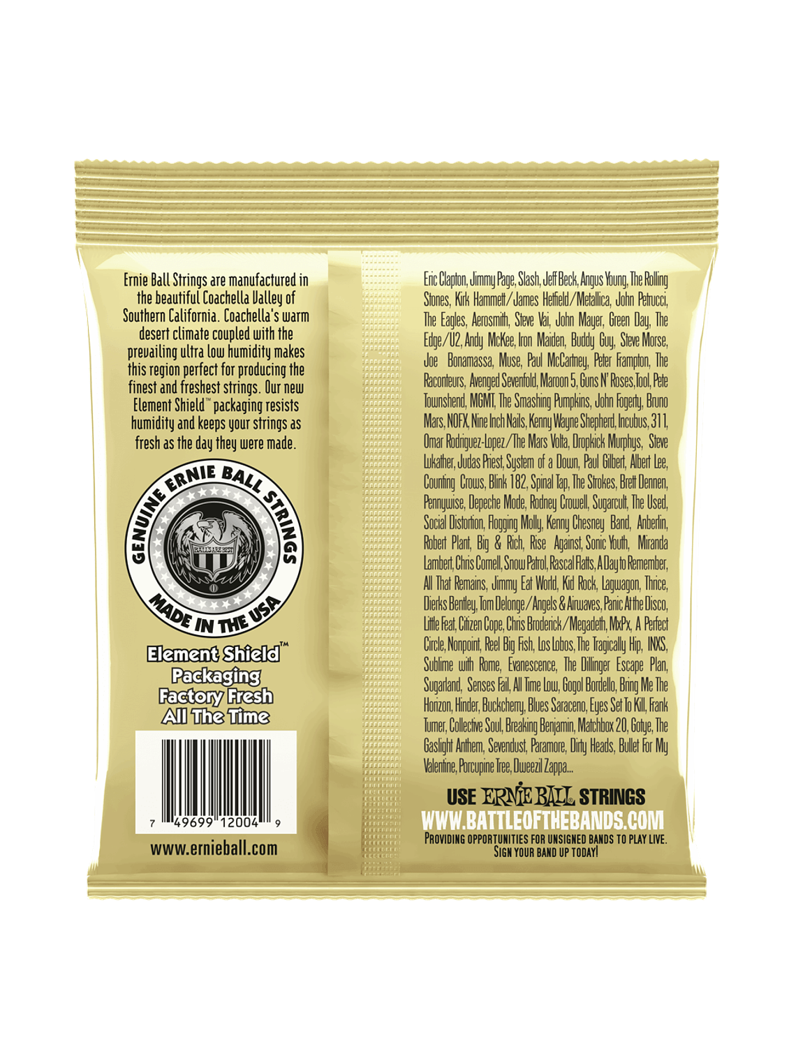 P02004 Set Cuerda Earthwood Light G. Electroacústica 11-52 ERNIE BALL 2