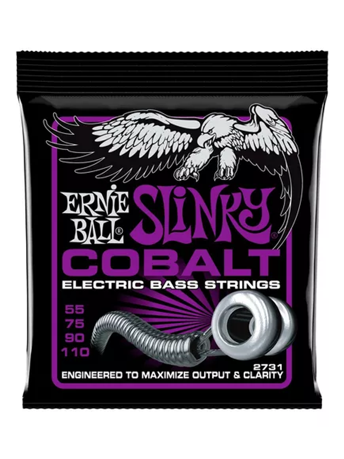 P02731 Cuerdas Para Bajo Eléctrico Ernie Ball Slinky Cobalt 55-110 1