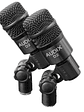 DP7 Kit De 7 Micrófonos Para Batería Profesional Studio/Escenario Audix  - Miniatura 2