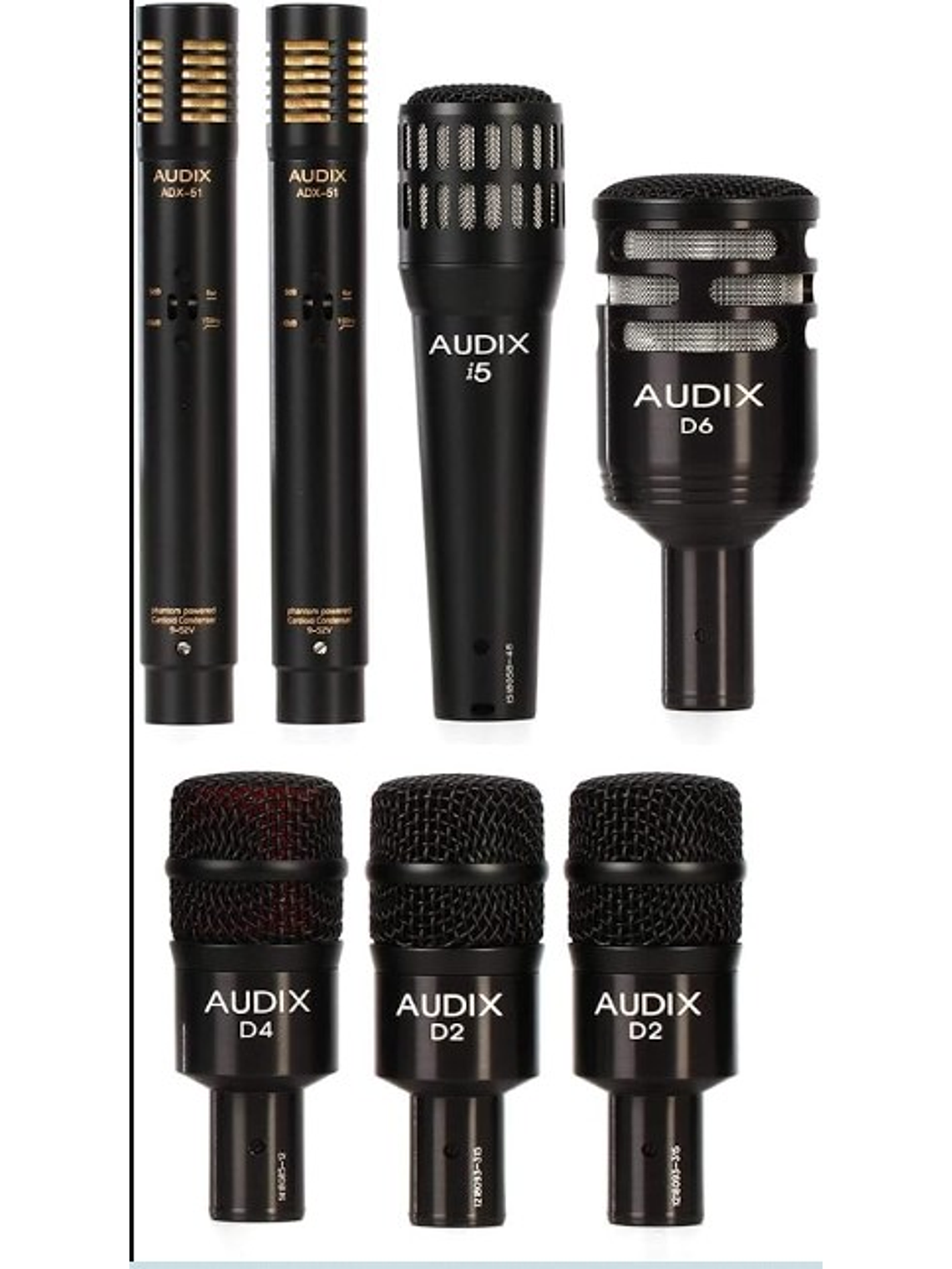DP7 Kit De 7 Micrófonos Para Batería Profesional Studio/Escenario Audix  6