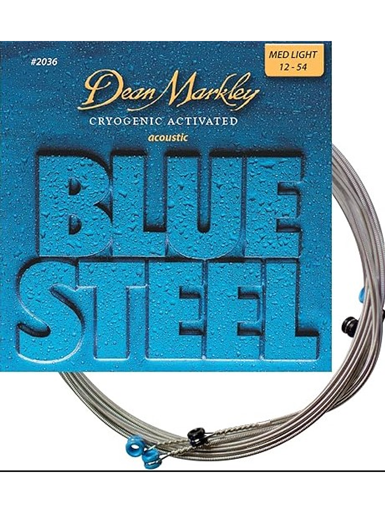 12-54 Cuerdas G. Acústica Metal Blue Steel Dean Markley 1