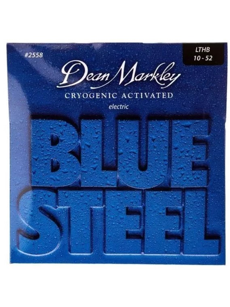 10-52 CUERDAS GTR. ELECTR. BLUE STEEL HEAVY BOTTOM DEAN MARKLEY  1