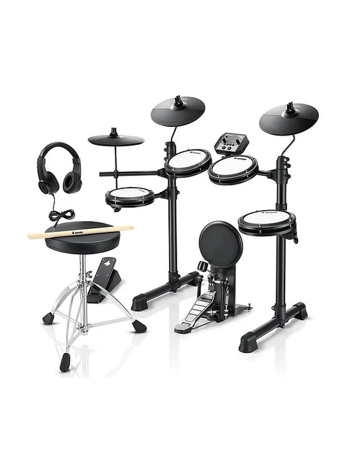 DED-80P Batería Electrónica 8 Pads De Goma DONNER 1