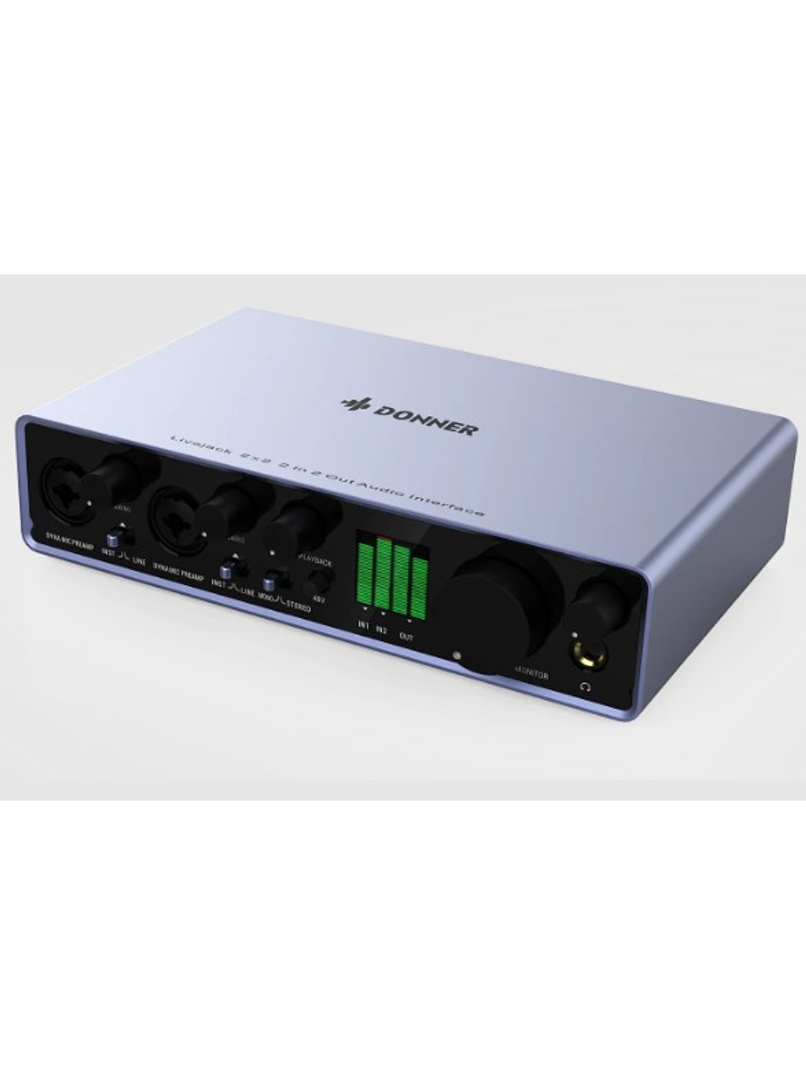 Livejack Interfaz De Audio Profesional 2 Canales USB Donner 2