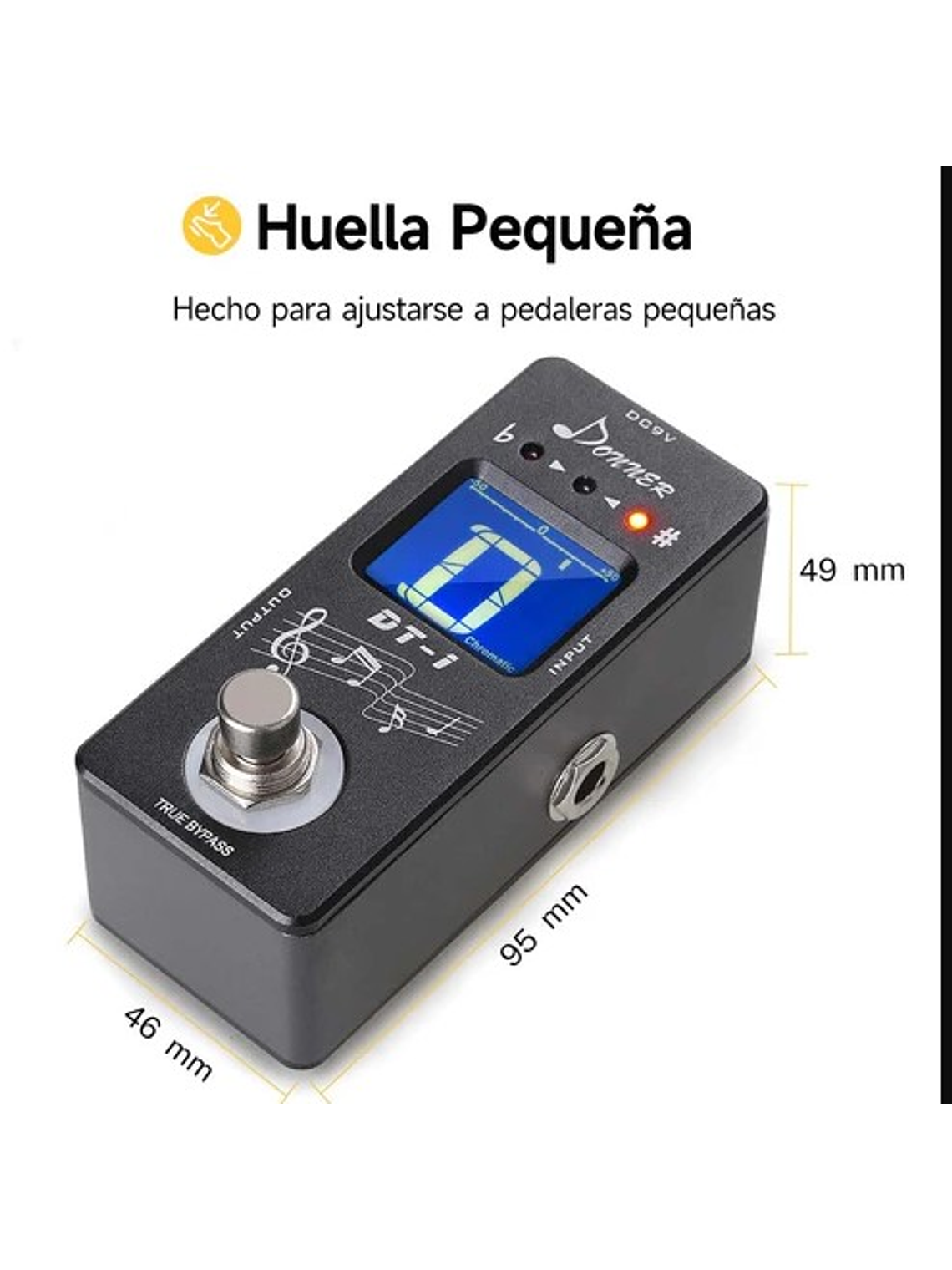 DT-1 Pedal Afinador Tuner DONNER 2
