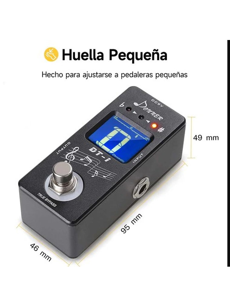 DT-1 Pedal Afinador Tuner DONNER 2