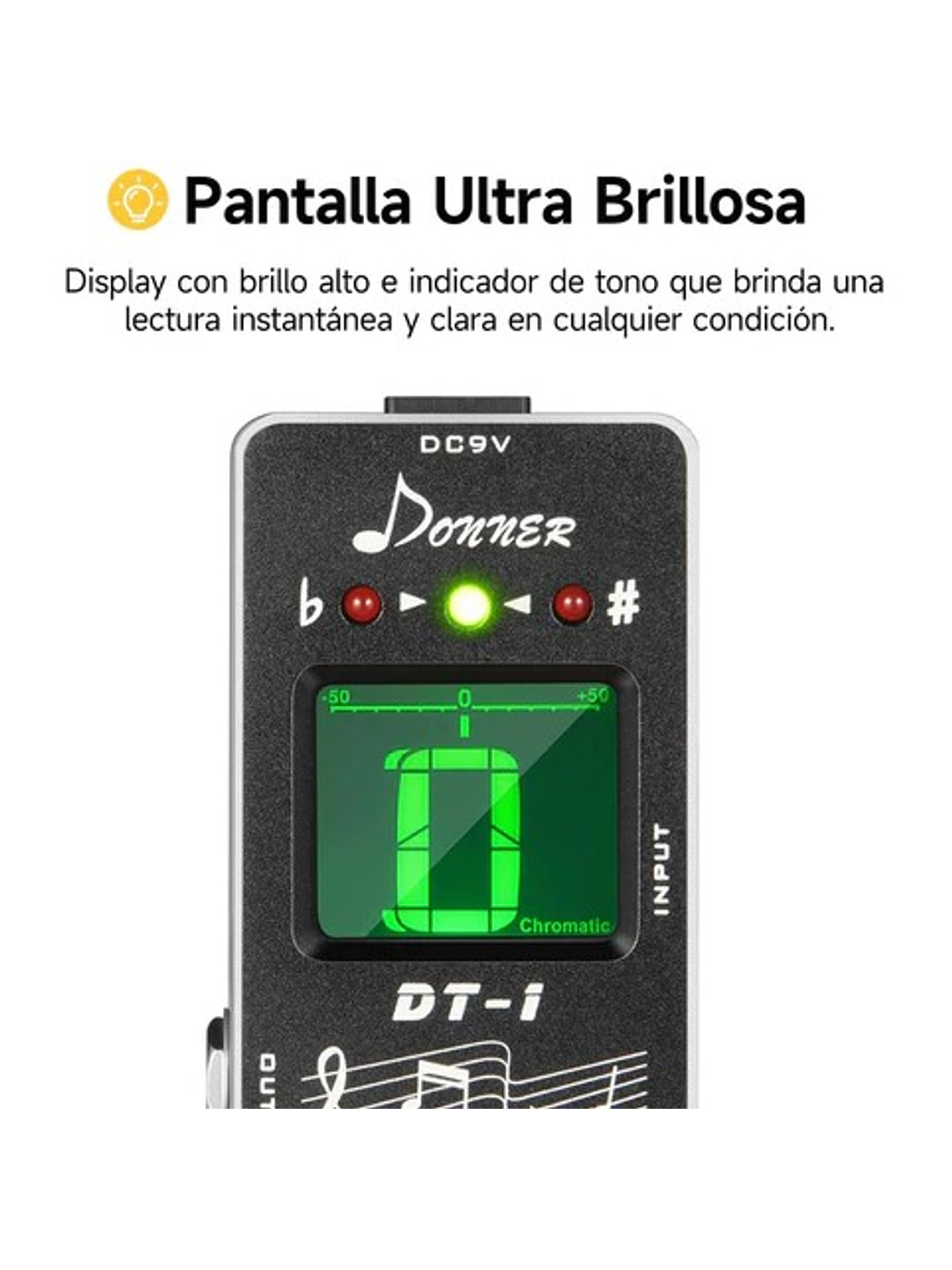 DT-1 Pedal Afinador Tuner DONNER 3