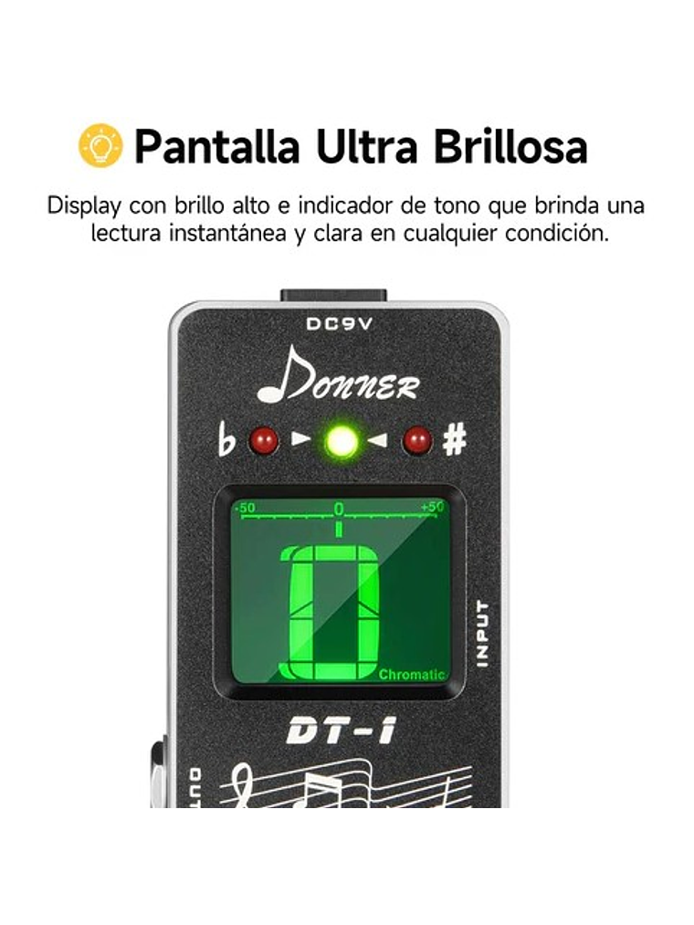 DT-1 Pedal Afinador Tuner DONNER 3