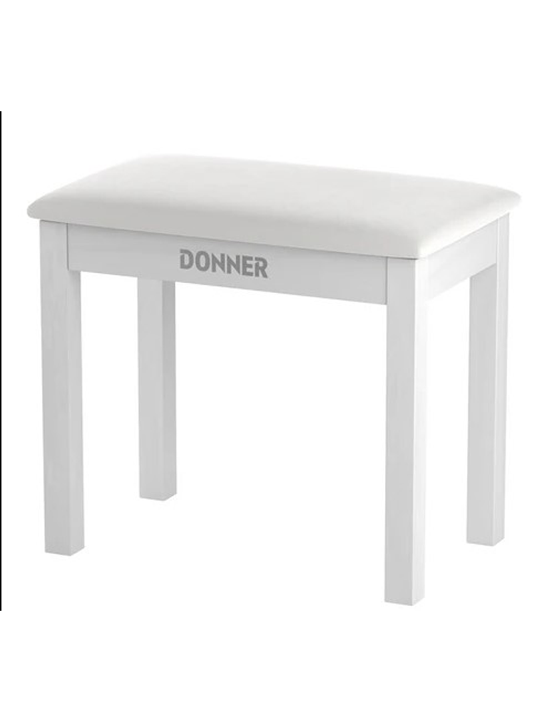 DKB10 Banqueta para Piano Blanco Donner 1