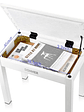 DKB10 Banqueta para Piano Blanco Donner - Miniatura 2