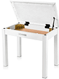 DKB10 Banqueta para Piano Blanco Donner - Miniatura 6