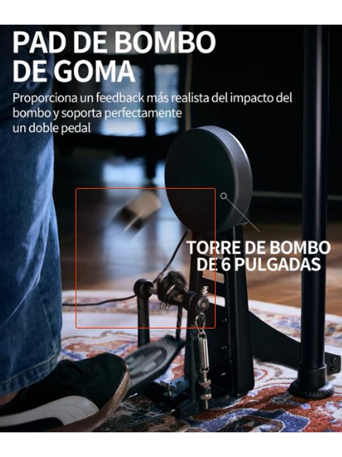 DED-200 Max Batería Electrónica Donner 4