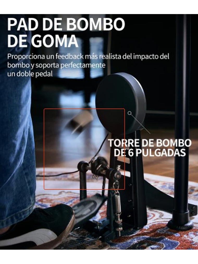 DED-200 Max Batería Electrónica Donner 4