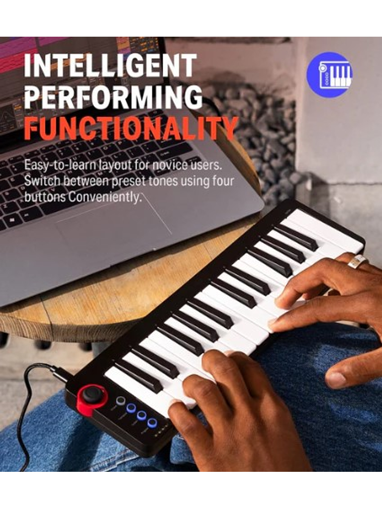 N25 Controlador Midi  25 Teclas Donner 4