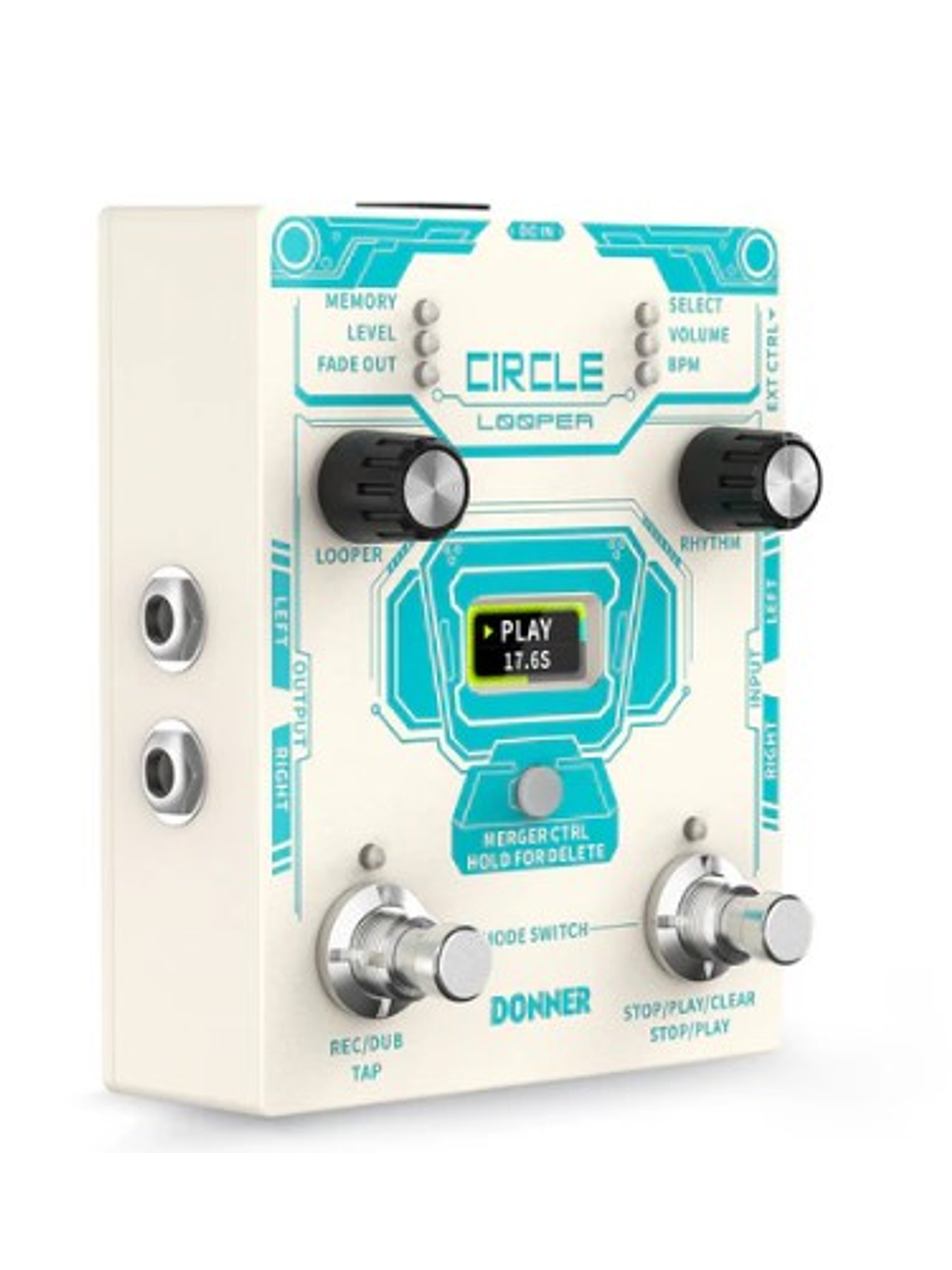 Circle Looper Pedal Looper y Caja de Ritmos DONNER 2