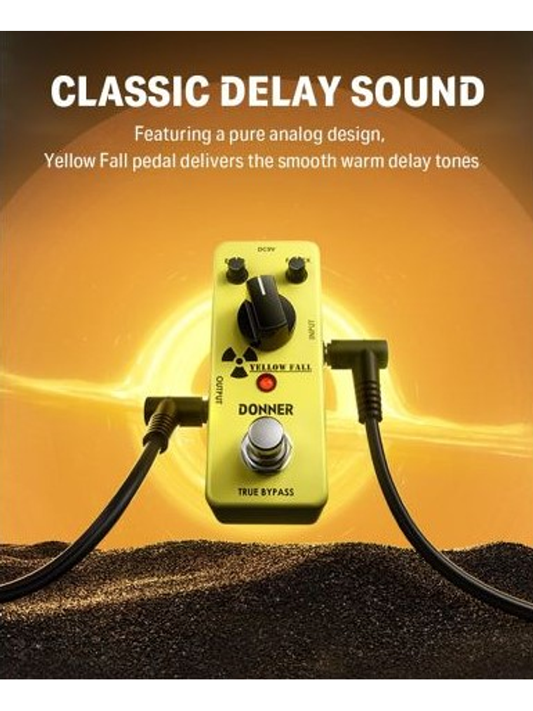 Yellow Fall Pedal De Delay Donner 2