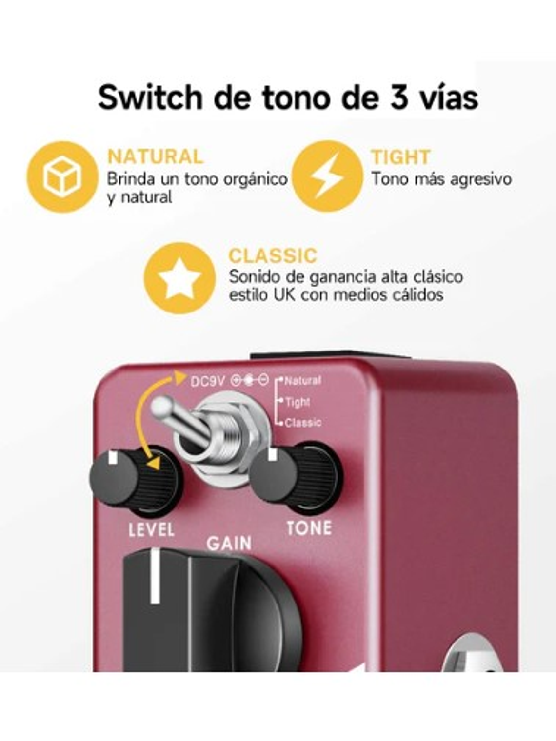 Morpher Pedal de Distorsión Donner 3