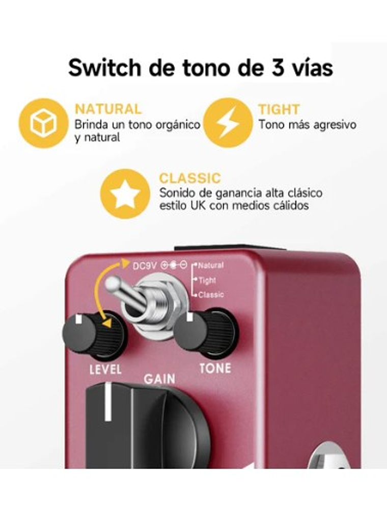 Morpher Pedal de Distorsión Donner 3