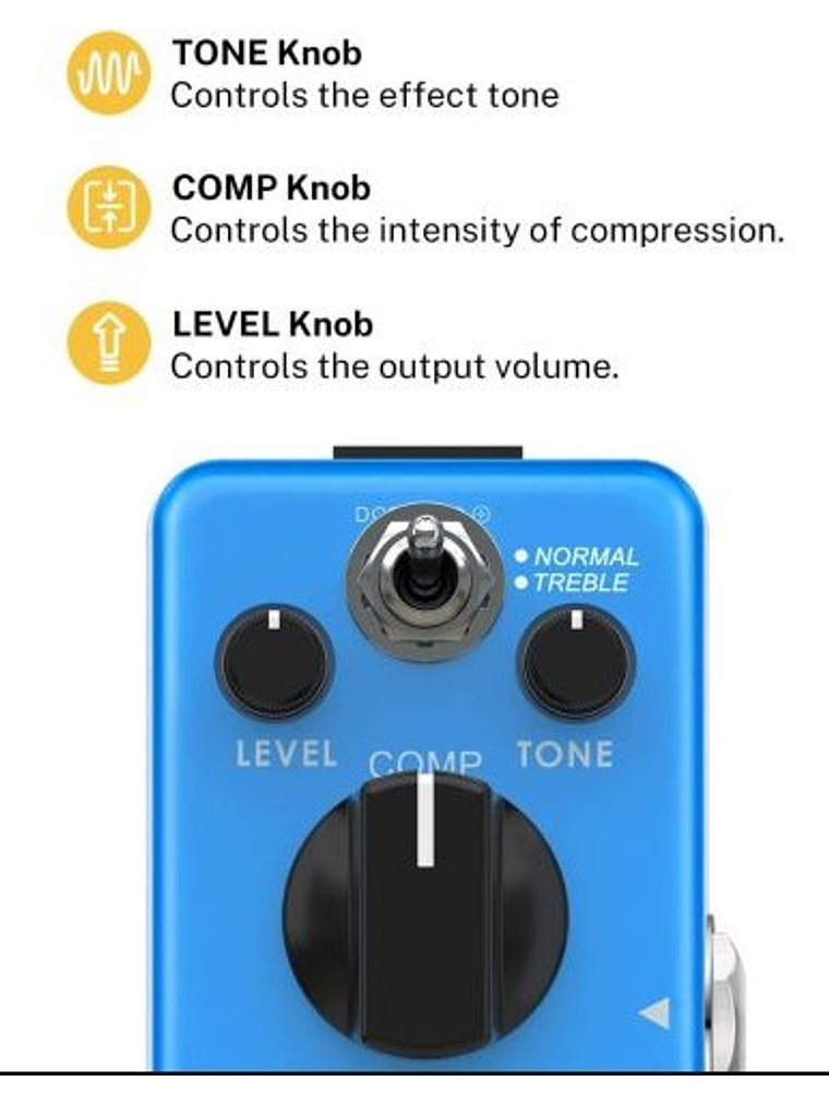 Ultimate Compressor Pedal de Efectos Donner 2