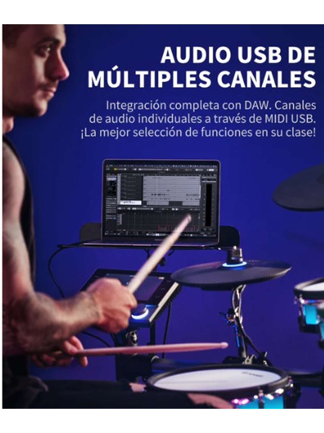 Backbeat  Batería Electrónica Donner 5