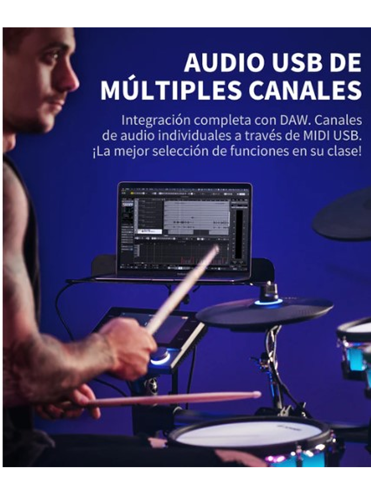 Backbeat  Batería Electrónica Donner 5