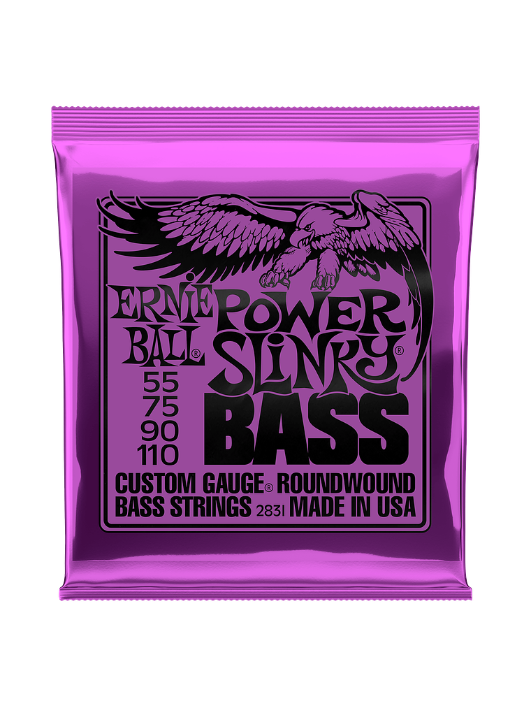 P02831 Set 4 Cuerdas Power Slinky Bajo Eléctrico 55-110 Ernie Ball 1