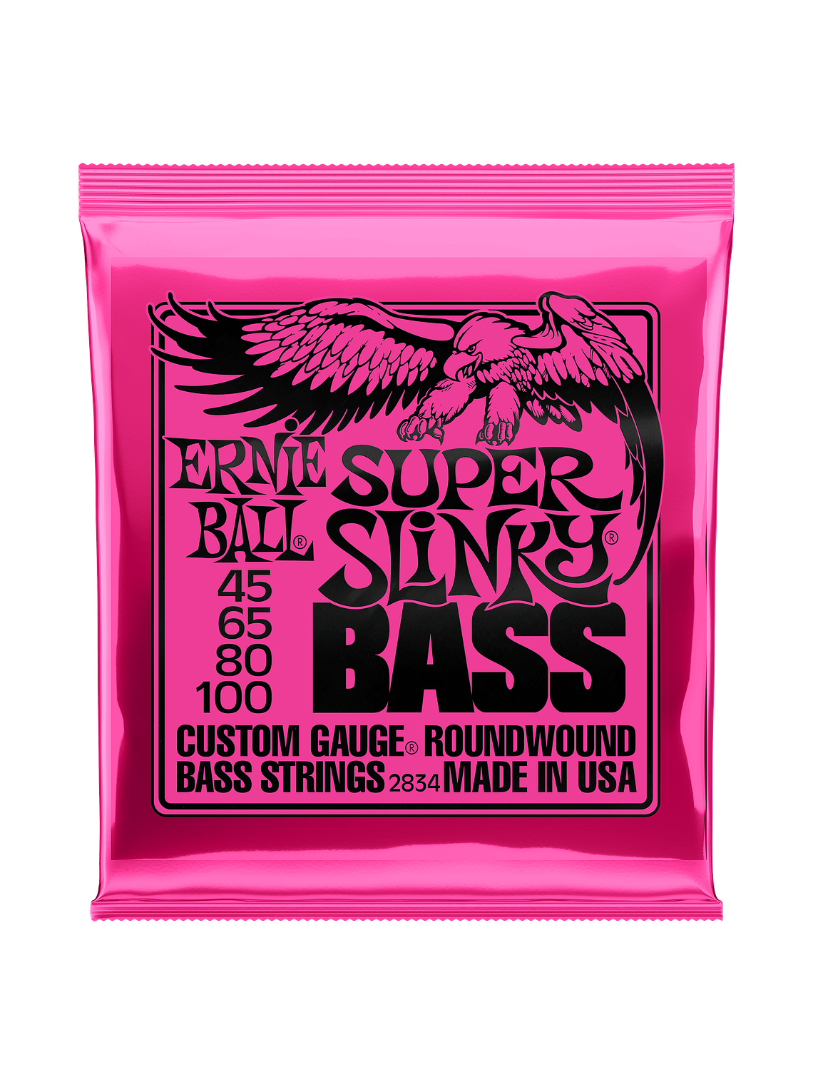 P02834 Set 4 Cuerdas Super Slinky Bajo Eléctrico 45-100 Ernie Ball 1
