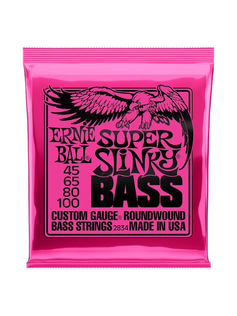P02834 Set 4 Cuerdas Super Slinky Bajo Eléctrico 45-100 Ernie Ball 1