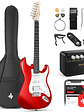 DST-100R Pack De Guitarra Eléctrica Roja Donner  - Miniatura 1