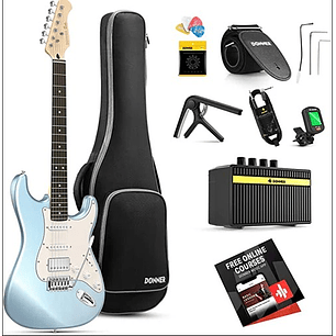 DST-152R Pack De Guitarra Eléctrica Azul Donner 