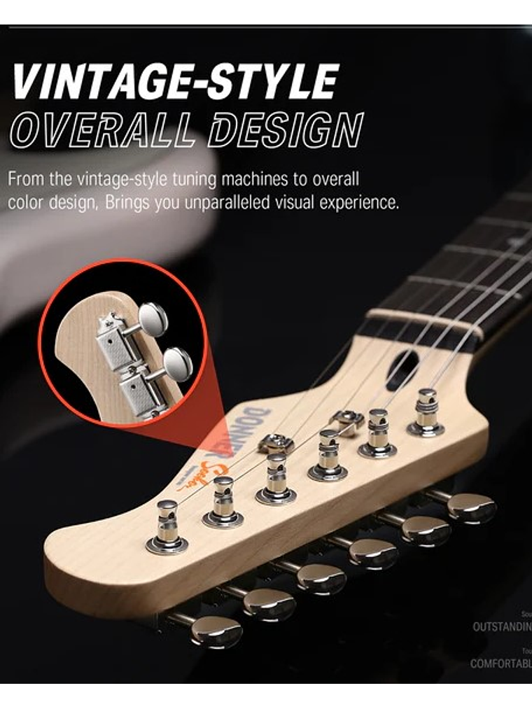 DST-152R Pack De Guitarra Eléctrica Azul Donner  6