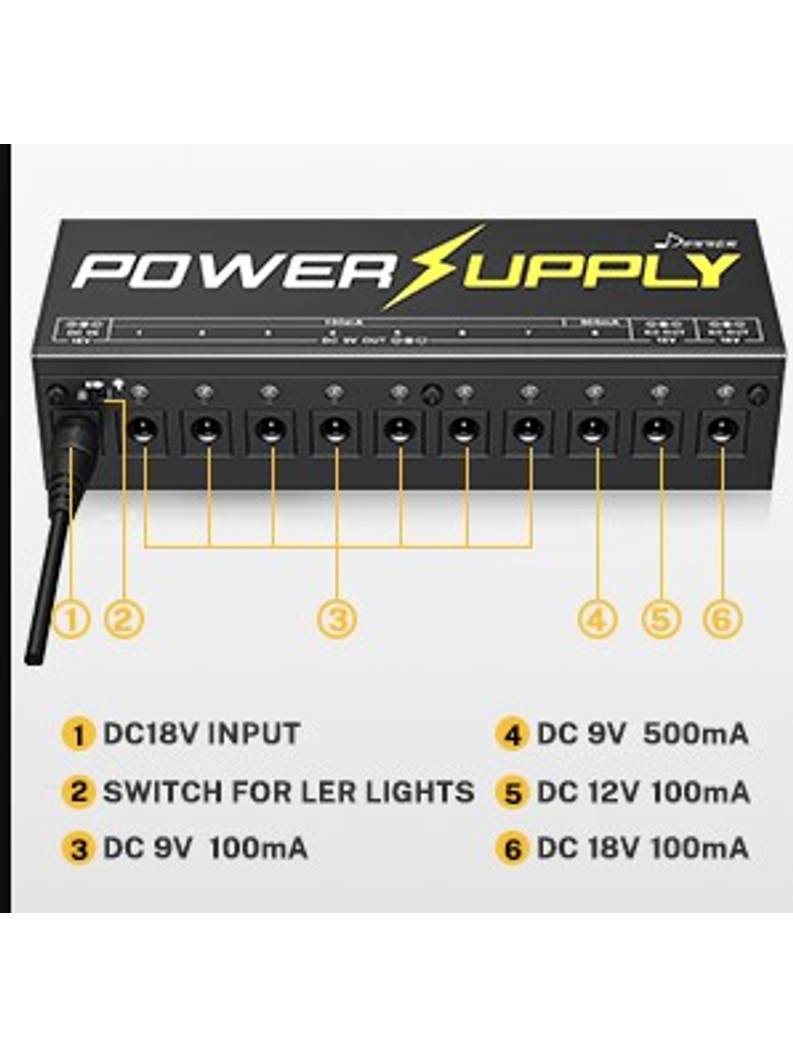 DP-1 Fuente De Poder Para Efectos Donner 4