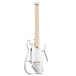 HUSH-I Pro Guitarra Electroacústica, Color Blanco, Donner