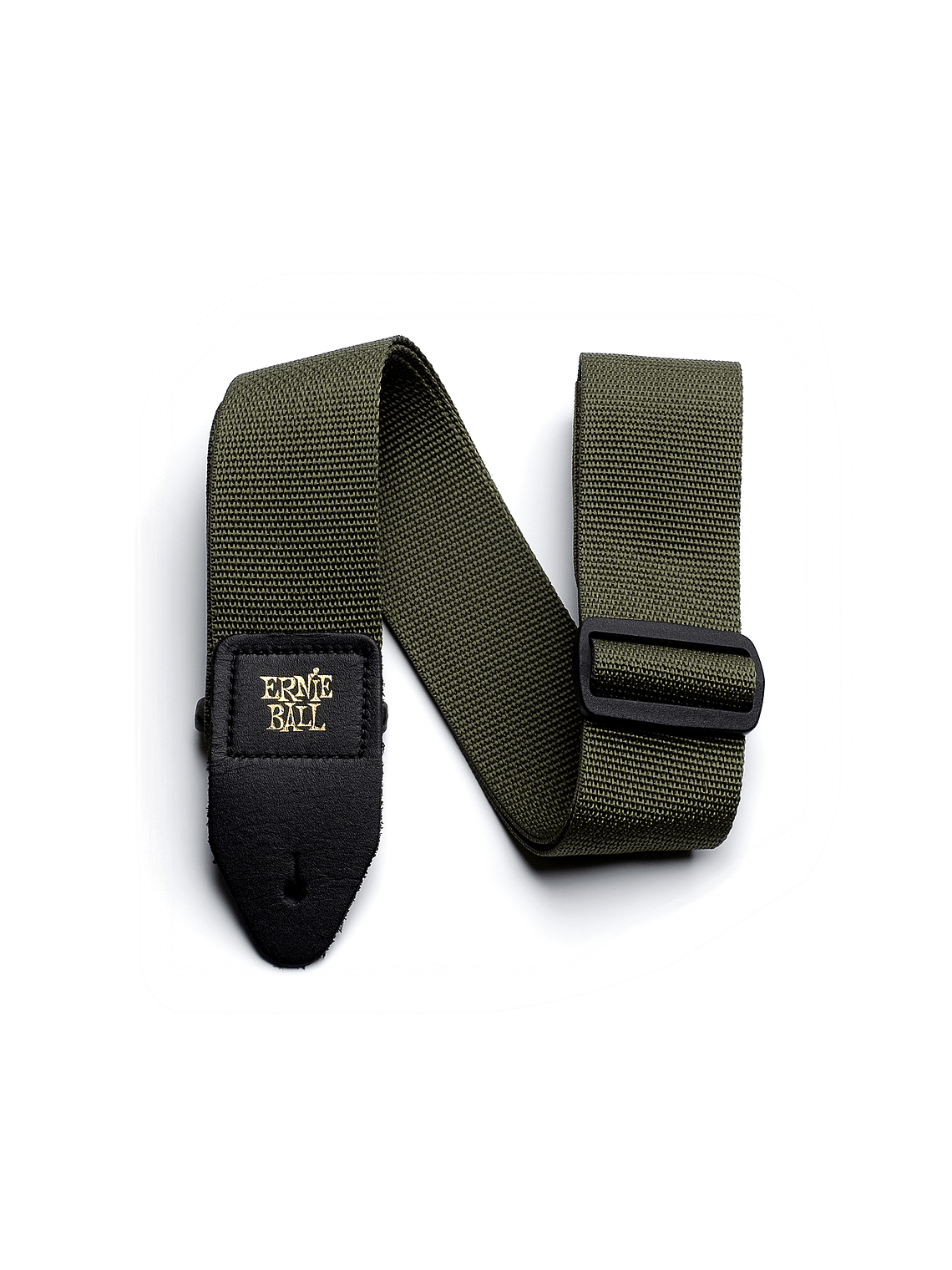 P04048 Correa Guitarra/Bajo Polypro Verde Olivo ERNIE BALL 1