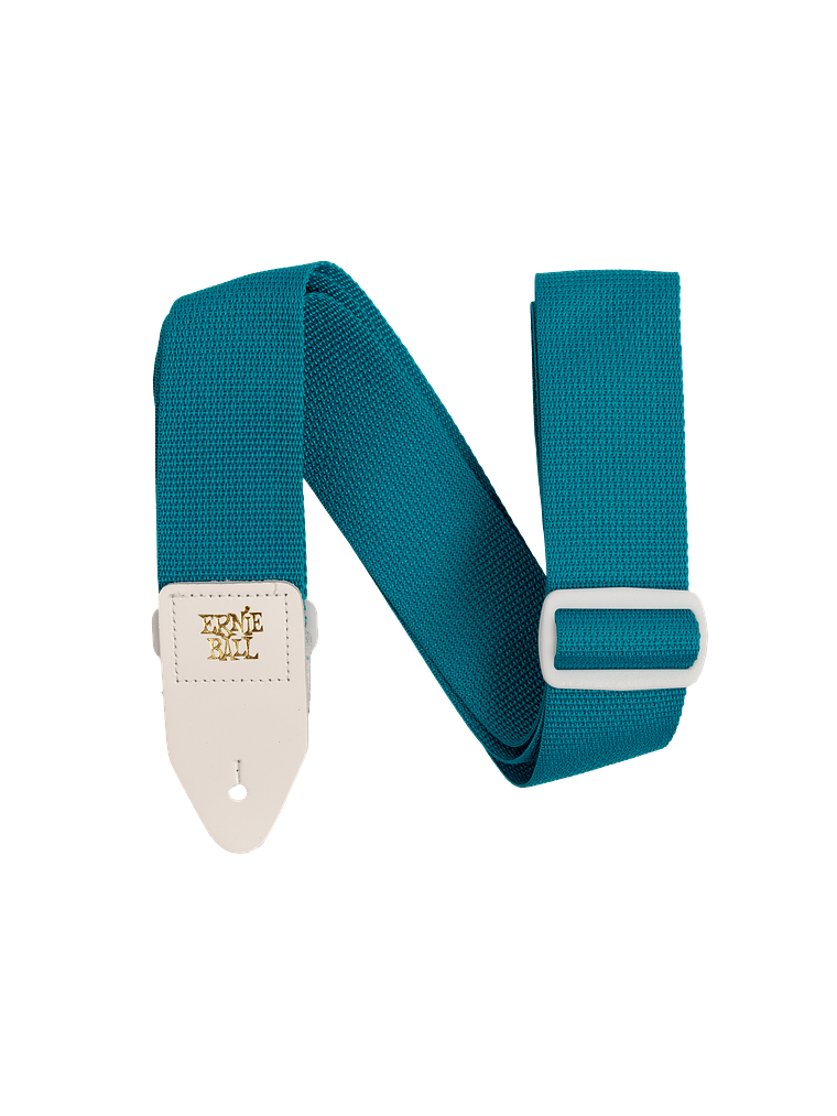 P05349 Correa Guitarra/Bajo Polypro Verde/Blanco ERNIE BALL 1