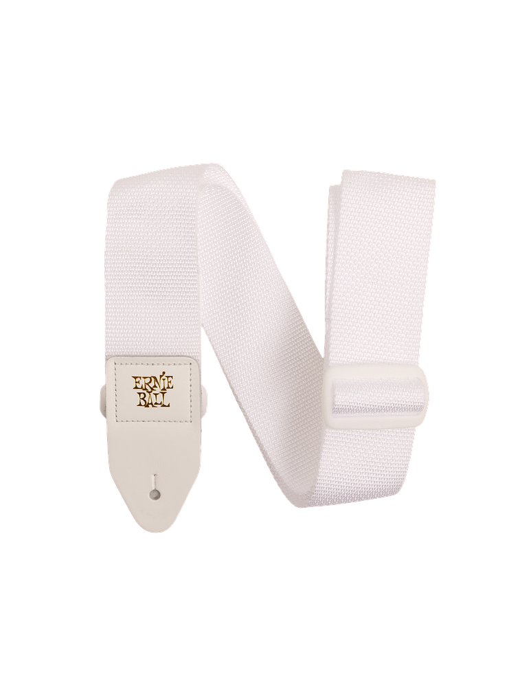 P05350 Correa Guitarra/Bajo Polypro Blanca ERNIE BALL 1