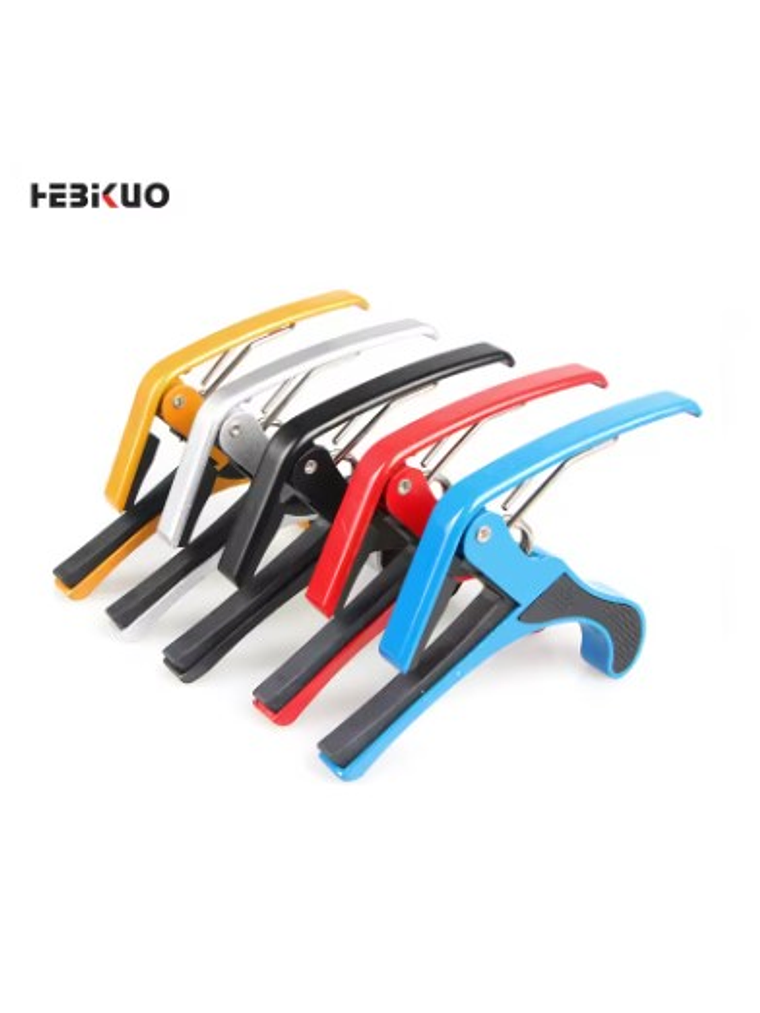 BDJ-001 Capo De Aluminio Para Guitarra Negro Hebikuo 2