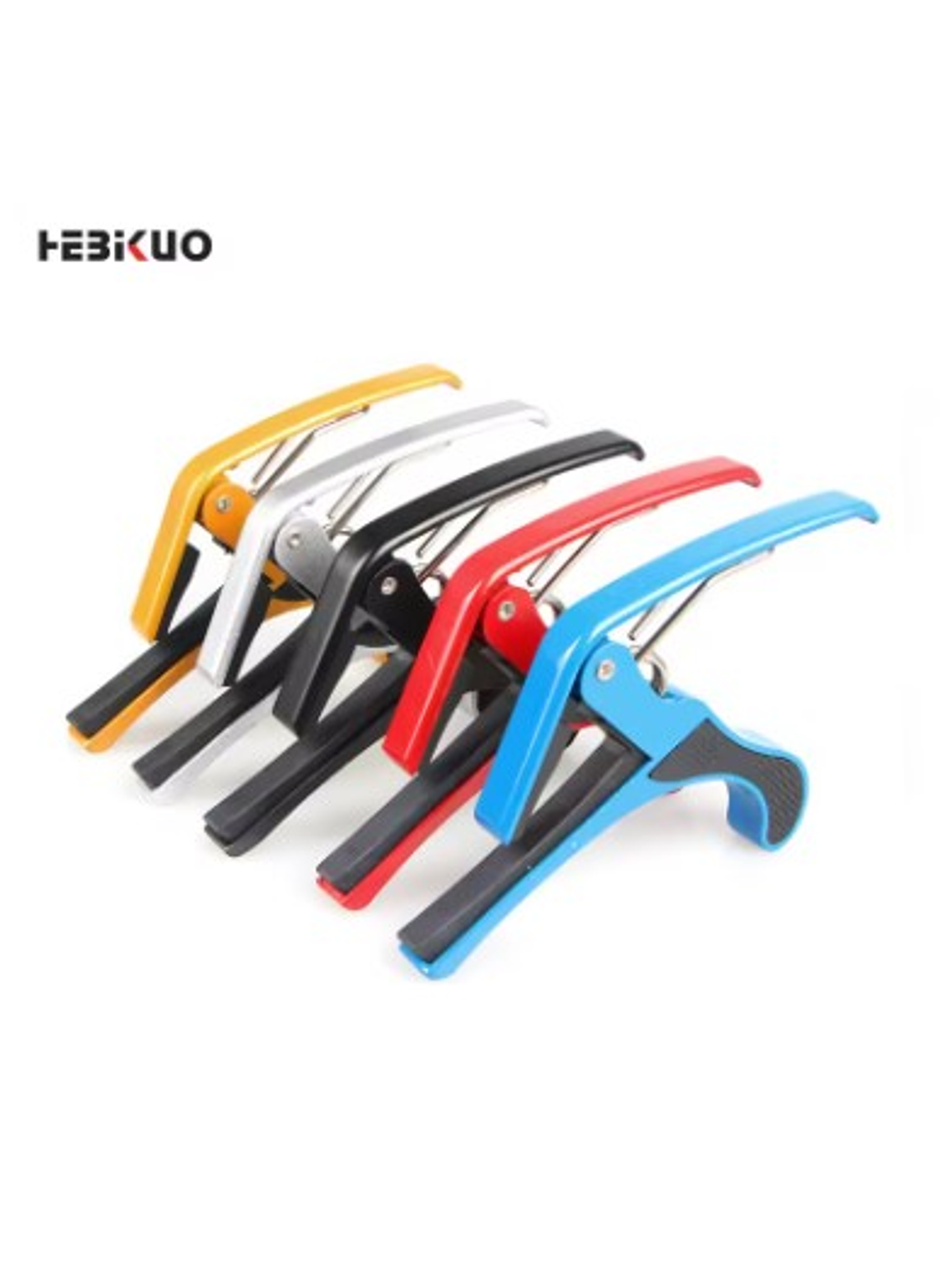 BDJ-001 Capo De Aluminio Para Guitarra Azul Hebikuo 3