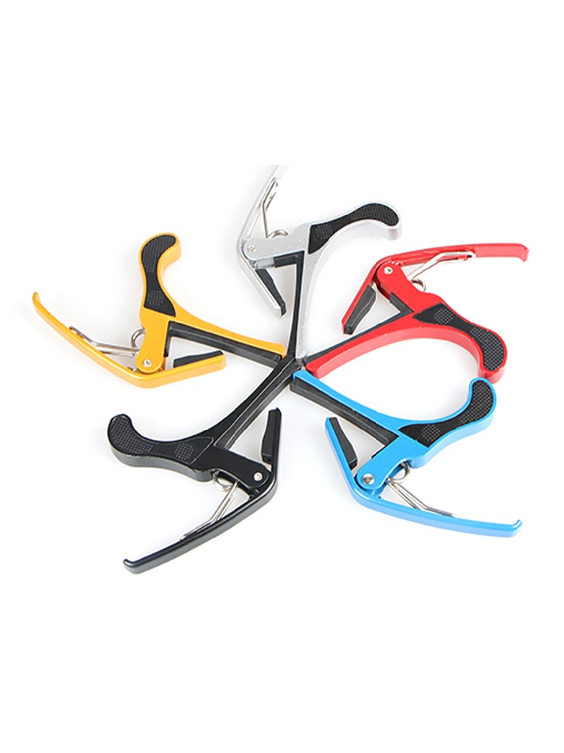 BDJ-001 Capo De Aluminio Para Guitarra Plateado Hebikuo 2