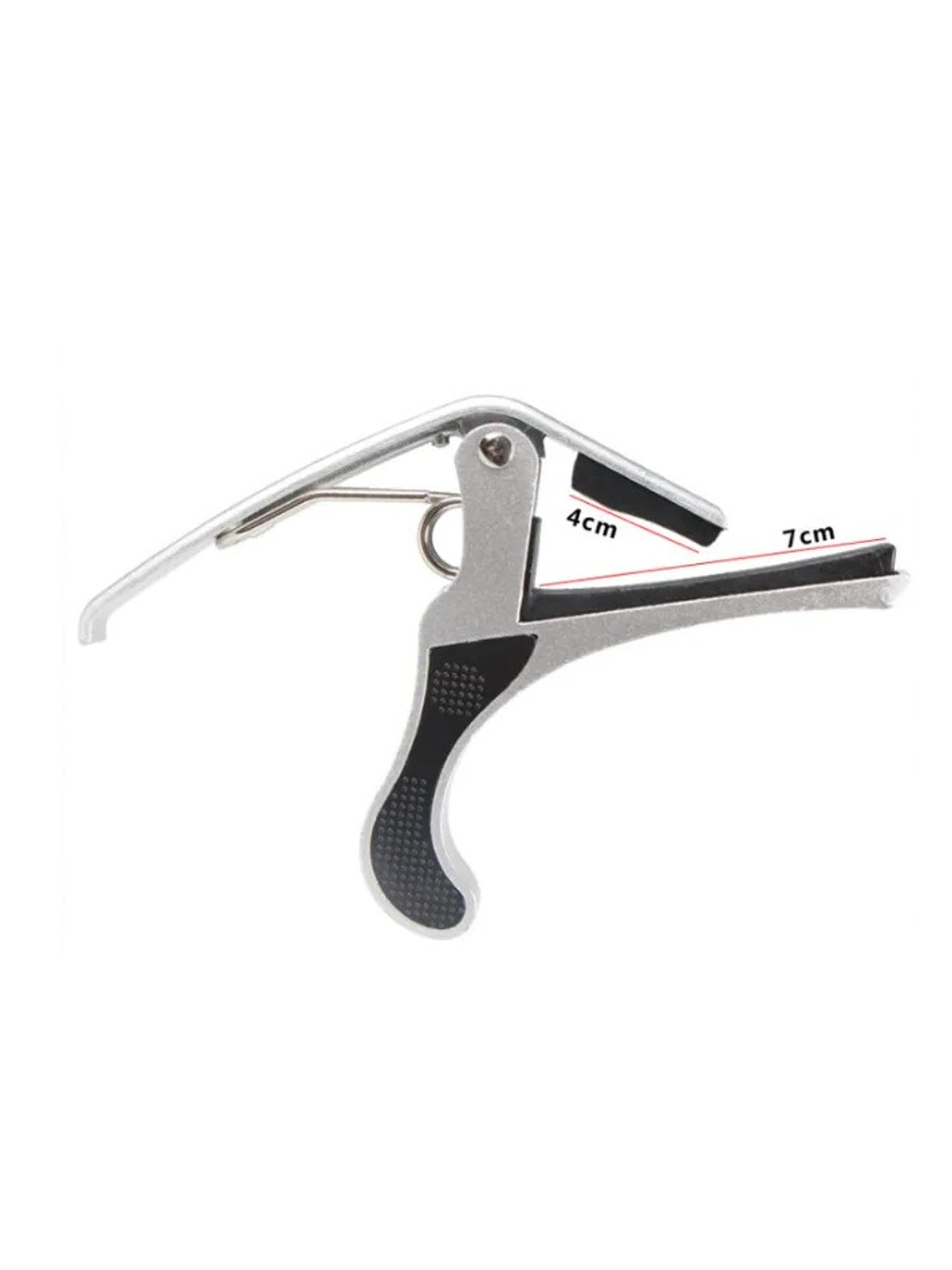 BDJ-001 Capo De Aluminio Para Guitarra Plateado Hebikuo 4