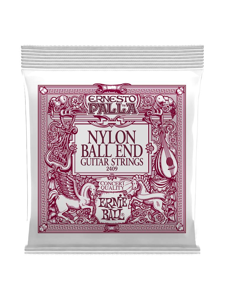 P02409 Set 6 Cuerdas Nylon Ernesto Palla Ball End Ernie Ball 1